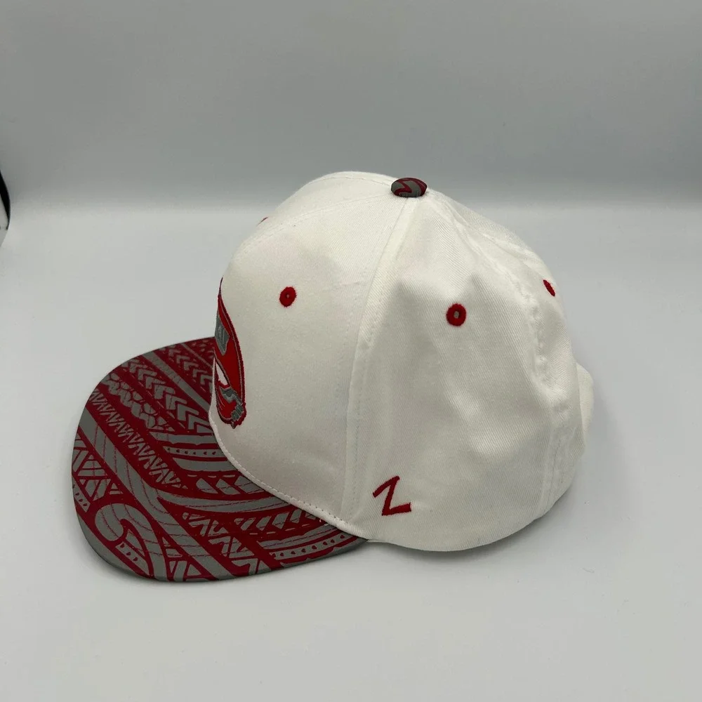 Zephyr WKU Hat Mens OSFA White Red Tribal Print Snapback Cap